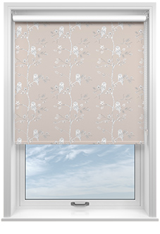 Treetop Owls, Rose Gold - Twist&Fit Roller Blind